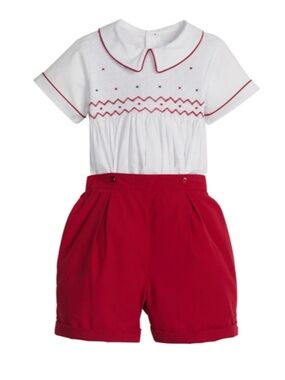 Little English Smocked Theodore Short Set (Size: 3T)